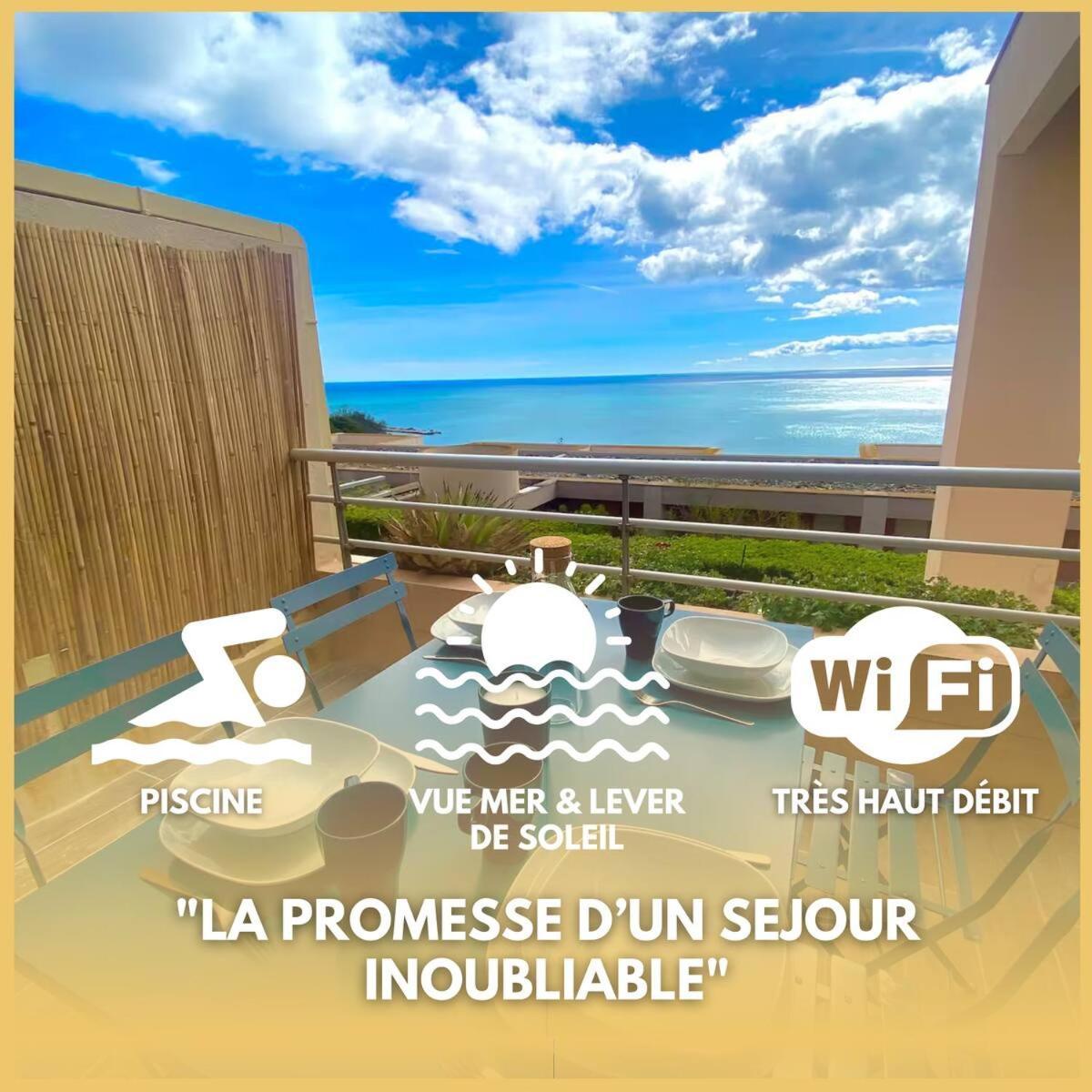 Le Calypso, Magnifique Appartement Piscine Et Vue Somptueuse Sète Exterior foto